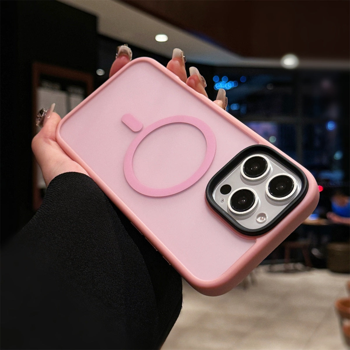 Ultra-Slim Magnetic Shield Case: Strong Grip & Skin-Friendly Frosted Finish for iPhone 13, 14, 15 & 16 Series