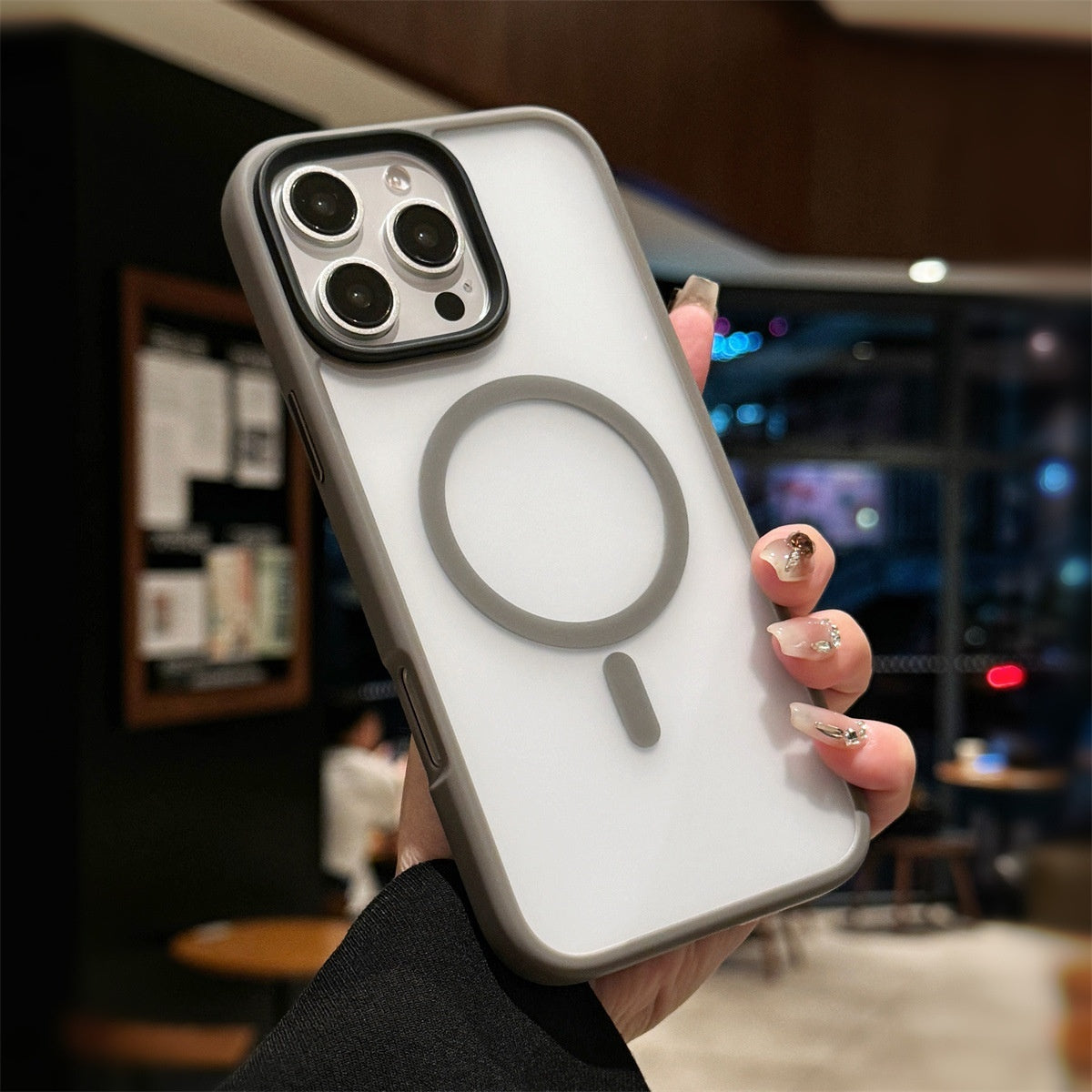 Ultra-Slim Magnetic Shield Case: Strong Grip & Skin-Friendly Frosted Finish for iPhone 13, 14, 15 & 16 Series