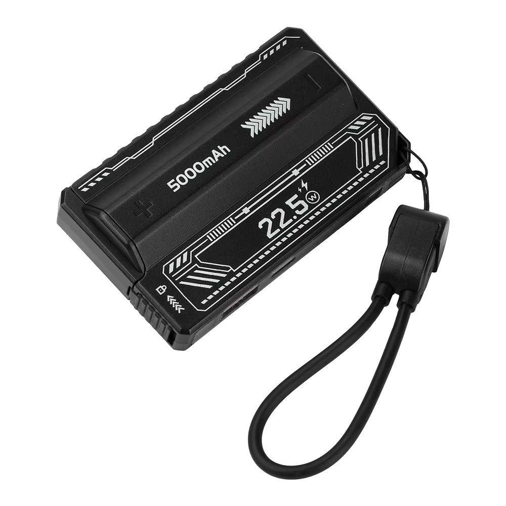 20W PD Fast Charging 21700 DIY Power Bank Case with Detachable Cables (Bare Case)