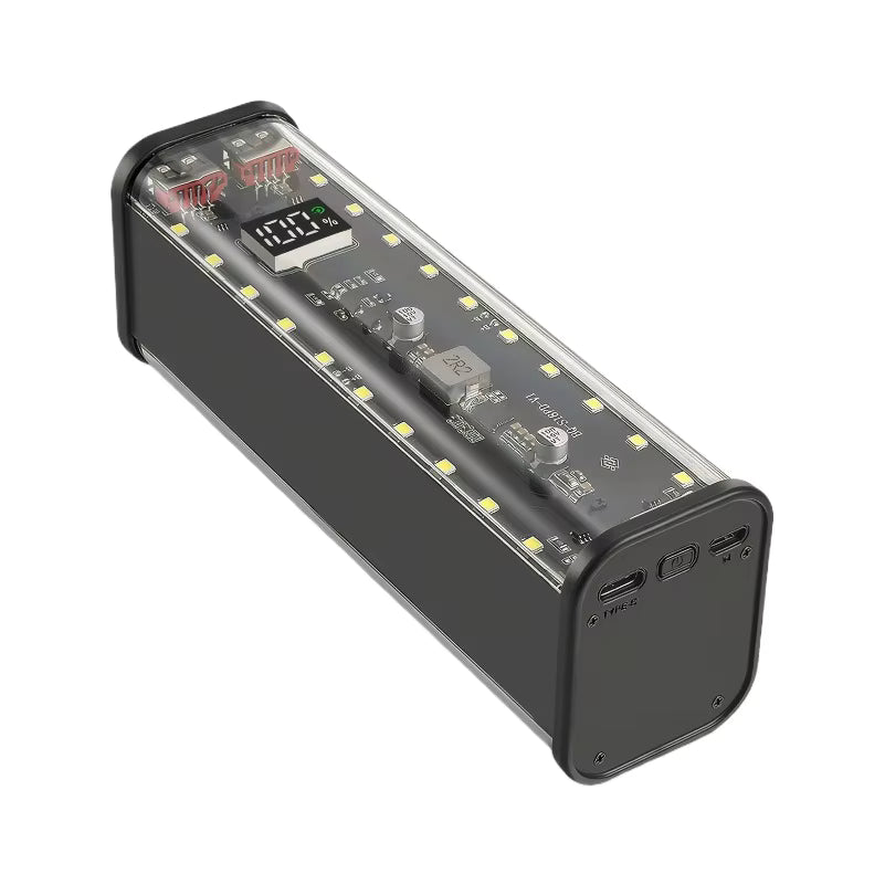 DIY 8x18650 Power Bank Case – Dual USB & Type-C/Micro Input External Battery Box Enclosure (Batteries Not Included)
