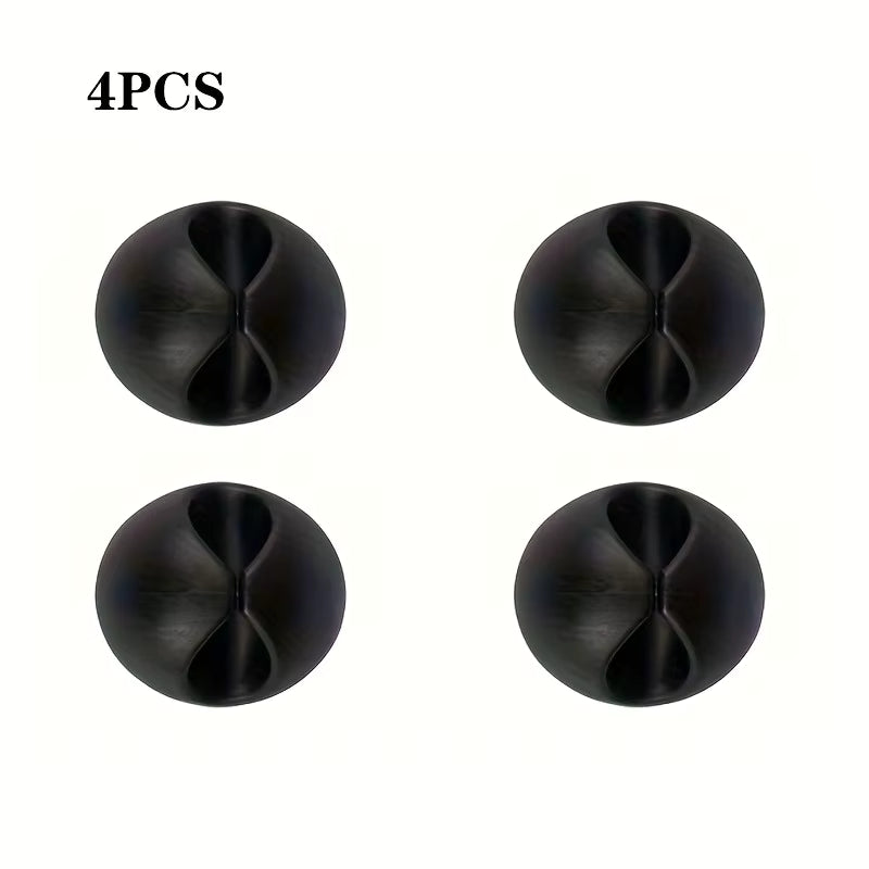 4/8pcs Cable Clips Portable Adhesive Cable Management Charger Wire Holder Clips Cord Organizers for Home Office Car Nightstand