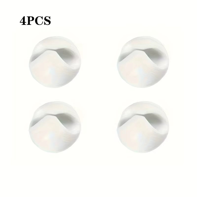 4/8pcs Cable Clips Portable Adhesive Cable Management Charger Wire Holder Clips Cord Organizers for Home Office Car Nightstand 3