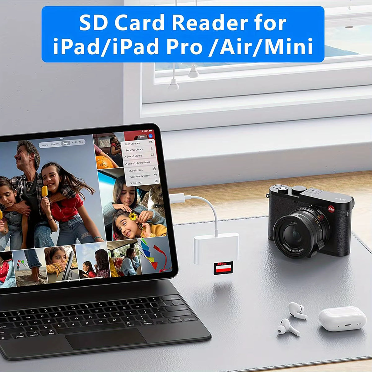 USB C To SD/TF Memory Card Reader, 3-in-1 USB C Card Read Compatible With iPhone 15 Pro iPad Mac MacBook Laptop Android,PC & Acc 6