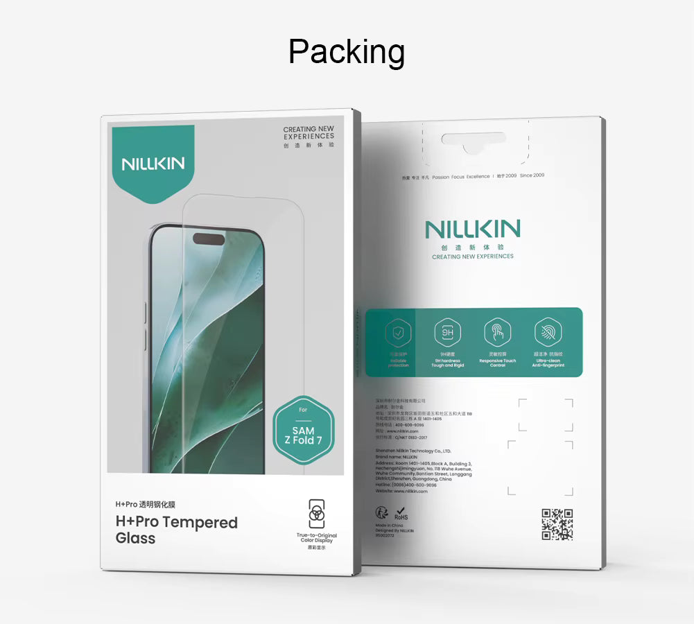 NILLKIN For Samsung Galaxy Z Fold 8 Ultra Fold 7 H + Pro Series Screen Tempered Glass 9H Anti Explosion Screen Protector Film 6