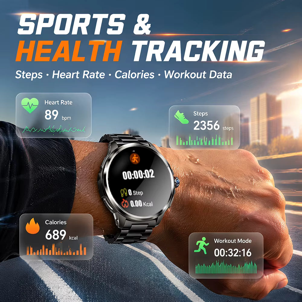 4G/3G Full Network Smart Watch 1.95 inch AMOLED Big Screen HD Video Call 16GB+256GB RAM Google Play Smartwatch WIFI GPS Watches 2