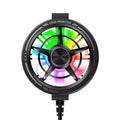 Clip On Phone Cooler Fan Low Noise RGB Light USB Powered Fast Phone Radiator for Outdoor Vlogging Gaming