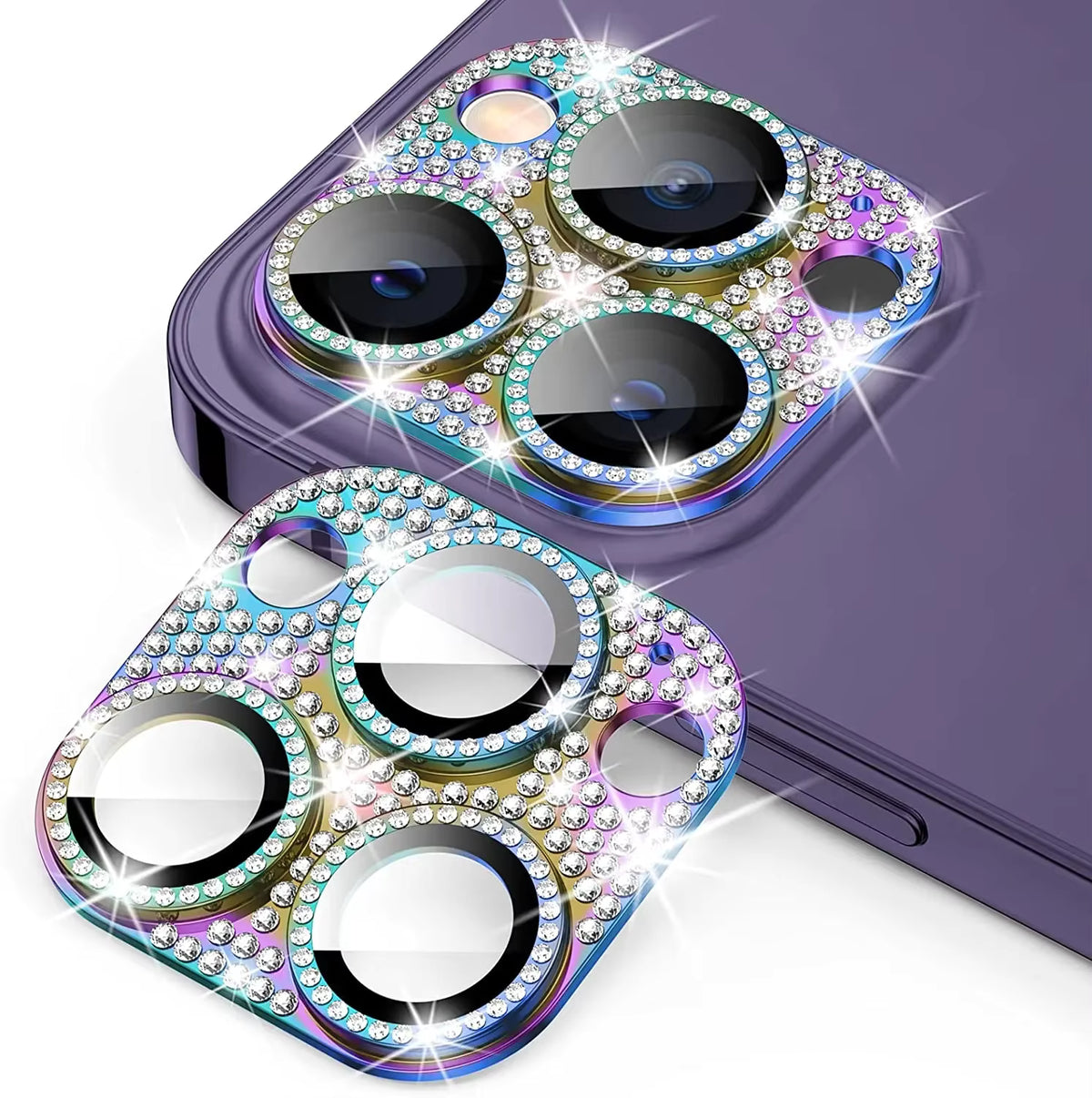 Diamond Camera Lens Protector For IPhone 16 13 12 11 Pro Max Mini Metal Lens Protection For IPhone 15 14 Pro Max 16 Plus Glasses