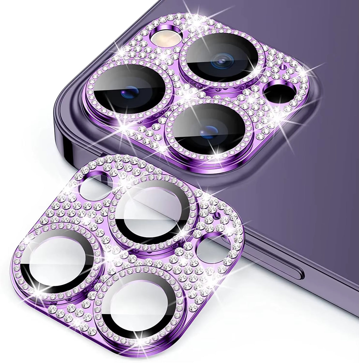Diamond Camera Lens Protector For IPhone 16 13 12 11 Pro Max Mini Metal Lens Protection For IPhone 15 14 Pro Max 16 Plus Glasses