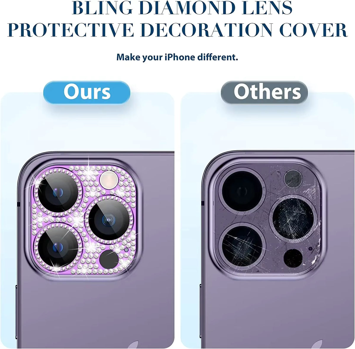 Diamond Camera Lens Protector For IPhone 16 13 12 11 Pro Max Mini Metal Lens Protection For IPhone 15 14 Pro Max 16 Plus Glasses 4