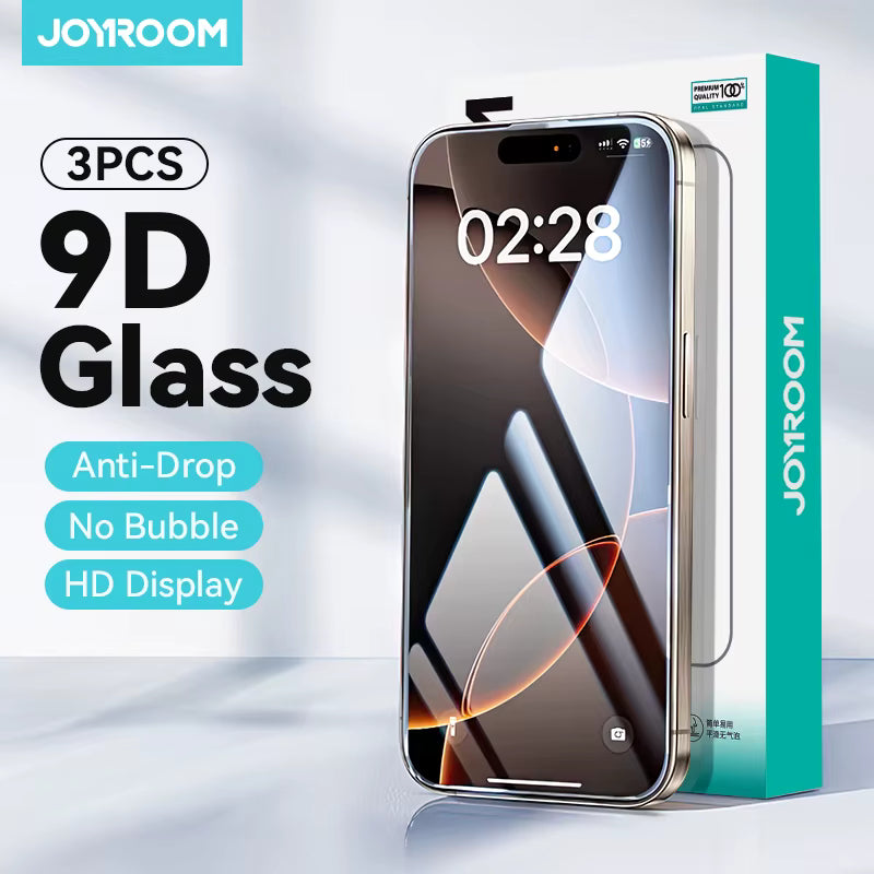 Joyroom 1/2/3pcs HD Glass For iPhone 18 17 16 15 14 13 12 Pro Max Screen Protector For iPhone 18 17 Pro Max Glass Tempered Glass 1
