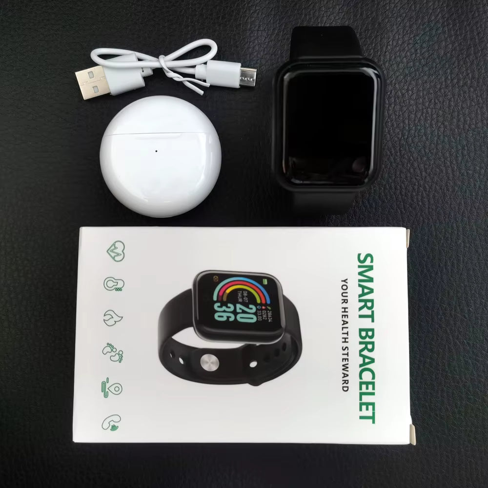 D20 Smart Watch Sport Fitness Tracker Pedometer Smartwatch for Men Women Digital Wristwatch Y68 Pro6 Gift 6