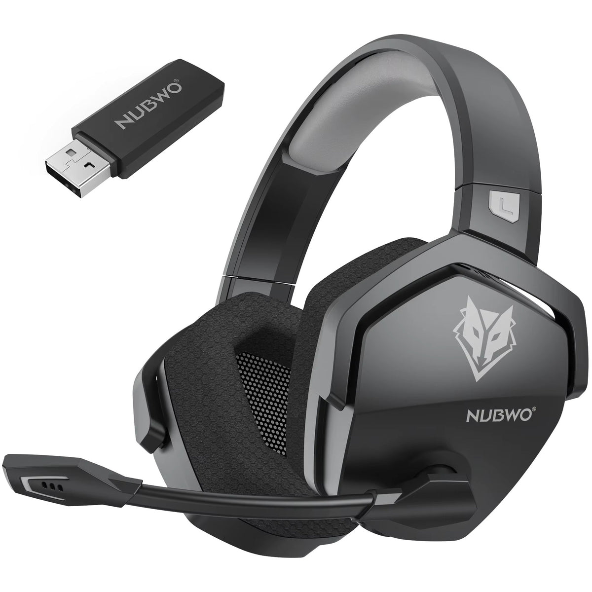 NUBWO G06 Dual Wireless Gaming Headphones 2.4GHz Bluetooth 5.3 Headsets Gamer with Microphone for PS5, PS4, PC, Mobile, Switch
