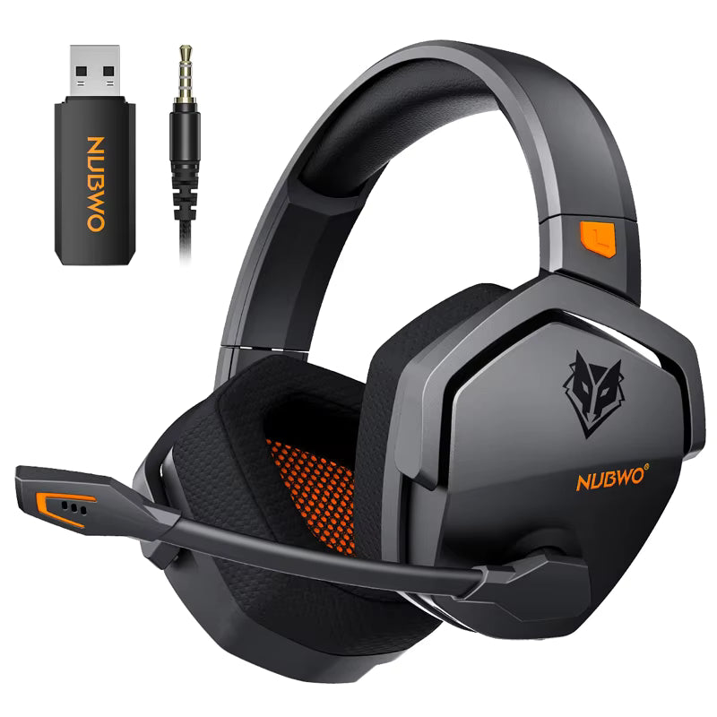 NUBWO G06 Dual Wireless Gaming Headphones 2.4GHz Bluetooth 5.3 Headsets Gamer with Microphone for PS5, PS4, PC, Mobile, Switch 1