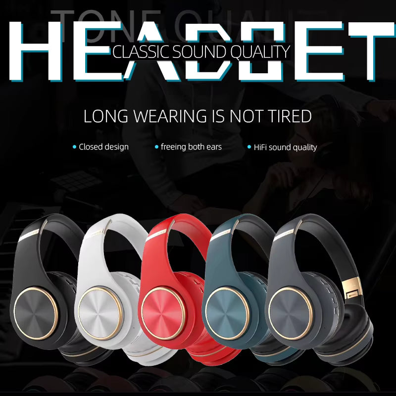 EOENKK T8 Wireless Headphones Bluetooth 5.3 Stereo Surround Sound Foldable Sport Low Latency Gaming Headset With Noise Reduction 3