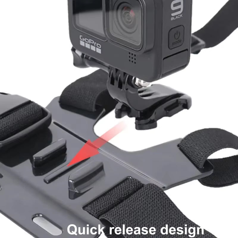 5 in 1 Mobile Phone Chest Strap Mounting Holder First Angle Video Record Life Phone Bracket Fixed Live Broadcast Accessories 3