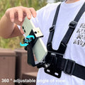 5 in 1 Mobile Phone Chest Strap Mounting Holder First Angle Video Record Life Phone Bracket Fixed Live Broadcast Accessories 1