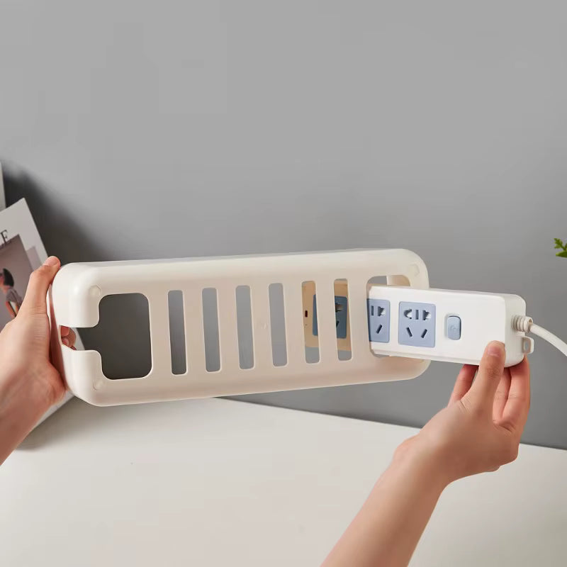 Hide Wires Desk Computer Cable Organizer Box Bamboo Cover Wire Junction Board Storage Box for Phone Cable Cable Management Box 5